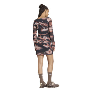 adidas Originals All Over Print Long Sleeve Mini Dress