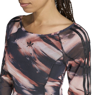 adidas Originals All Over Print Long Sleeve Mini Dress