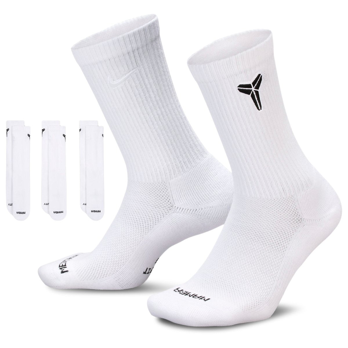 Nike Kobe Bryant Everyday Elevated Crew Sock 3 Pack - Adult