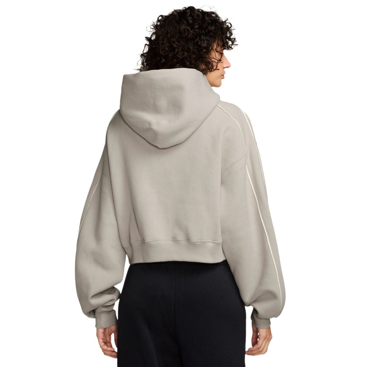 Nike Studio Crop Fleece Scallop Hoodie
