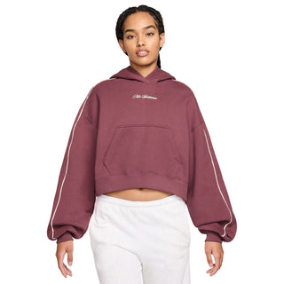 Nike Studio Crop Fleece Scallop Hoodie