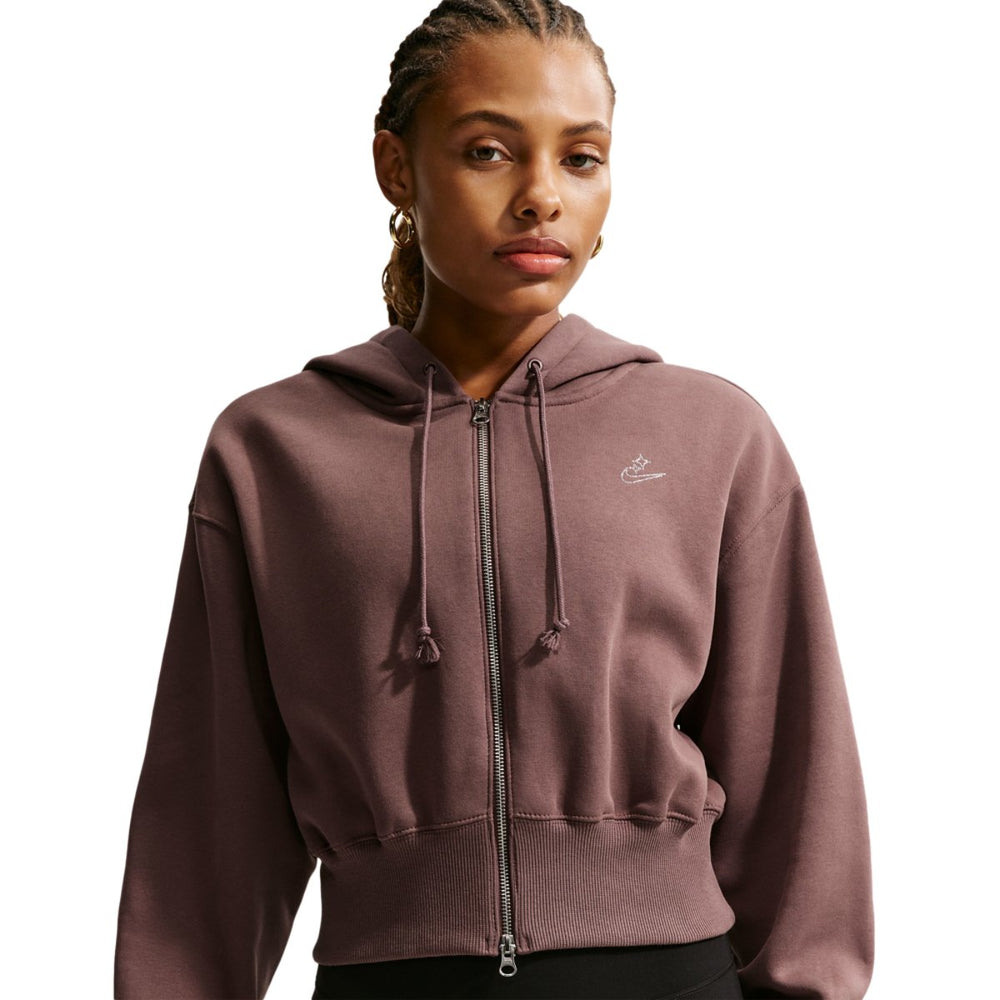 Nike NSW Phoenix Fleece Bling Crop Full-Zip Hoodie