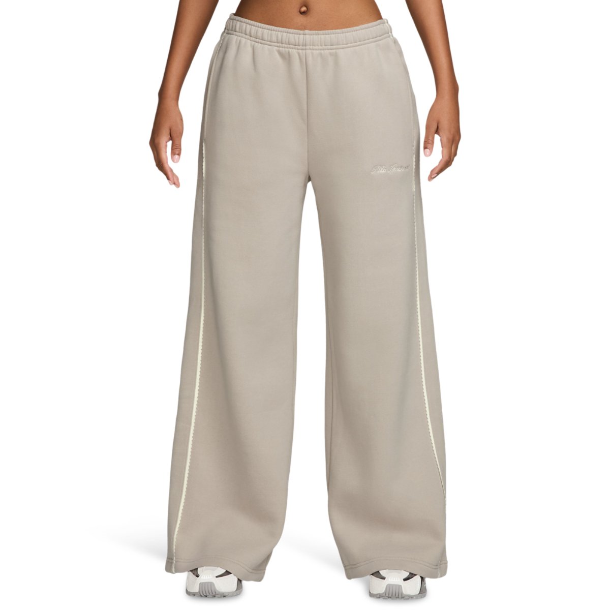 Nike Studio Fleece Scallop Wide Leg Pants