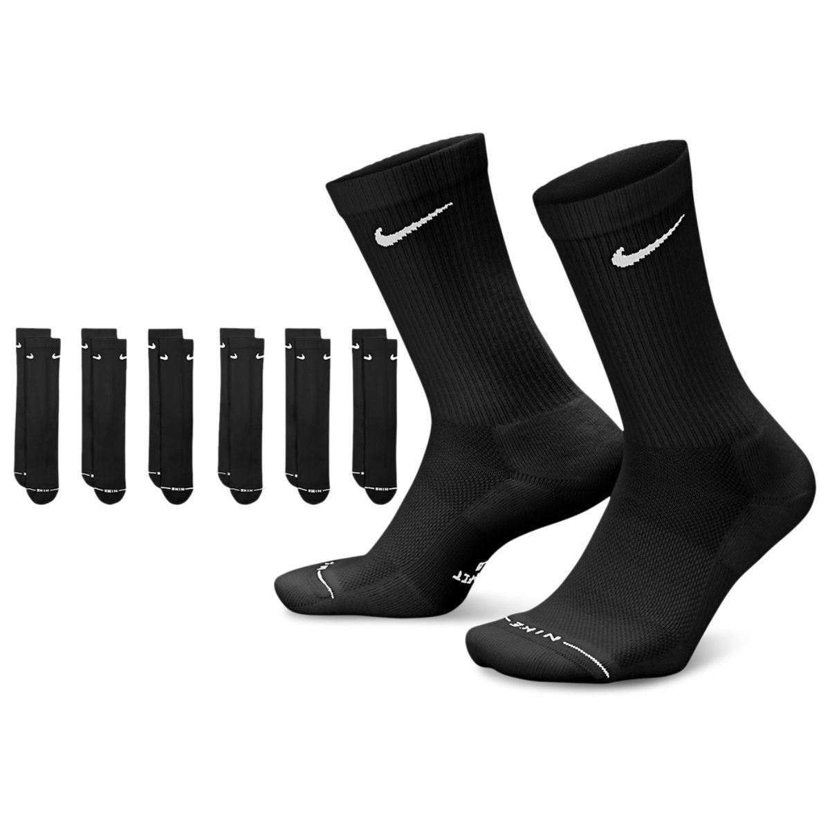 Nike Everyday Elevated Crew Socks 6 Pack