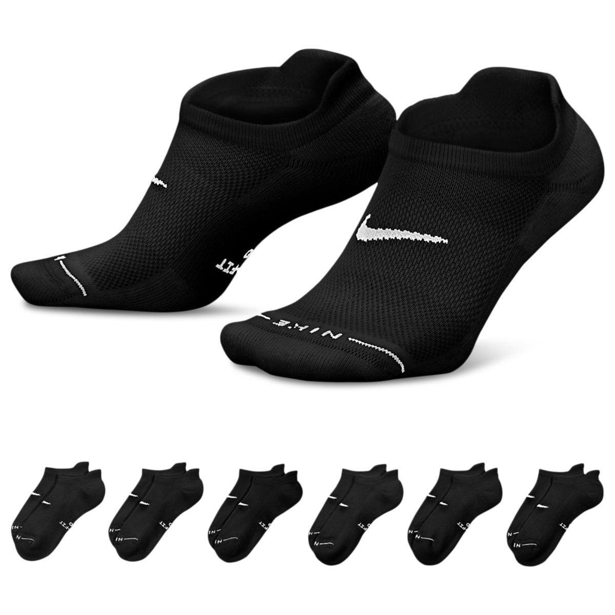 Nike Everyday Elevated No Show Socks 6 Pack
