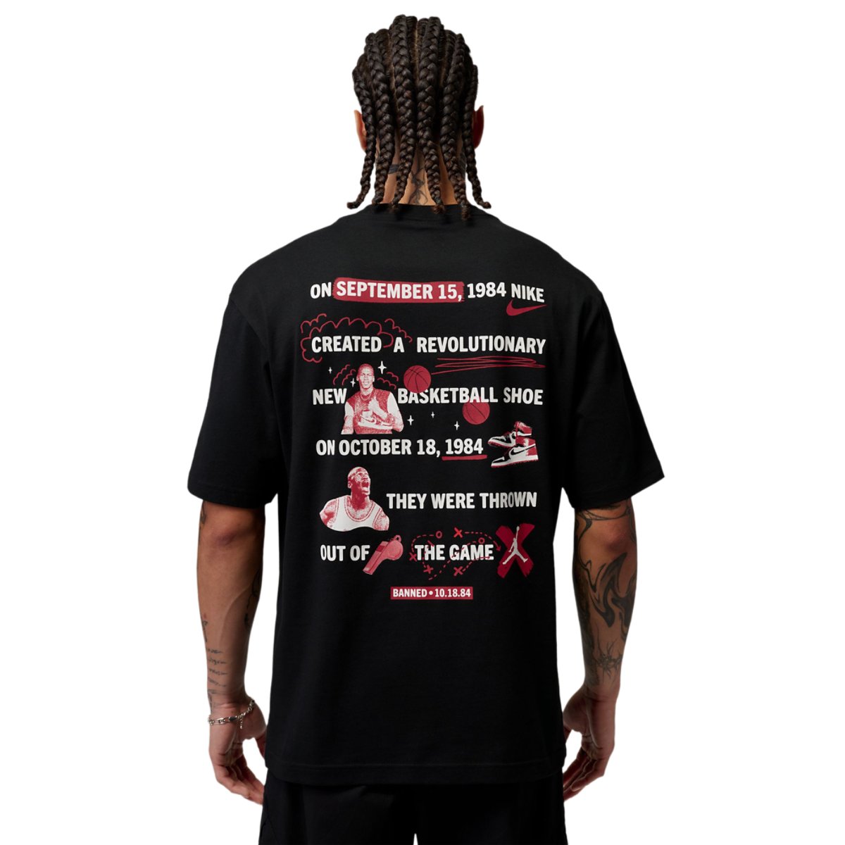 Jordan Brooklyn Banned Graphic Short Sleeve Crew