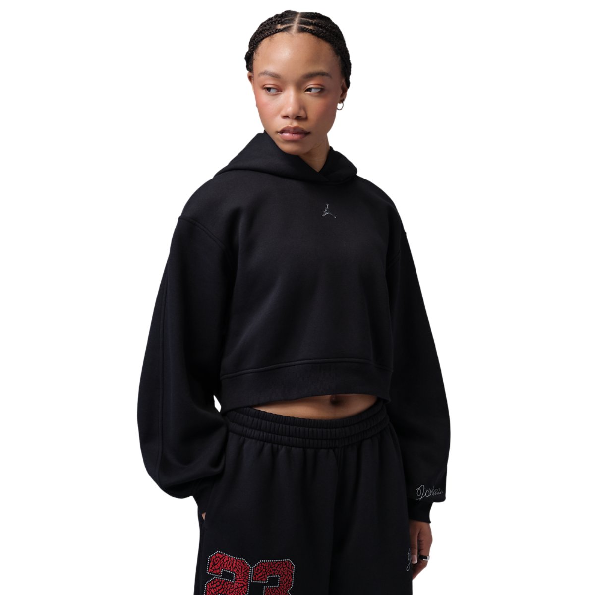 Jordan Brooklyn Fleece MC NG 26 Crop Pullover Hoodie